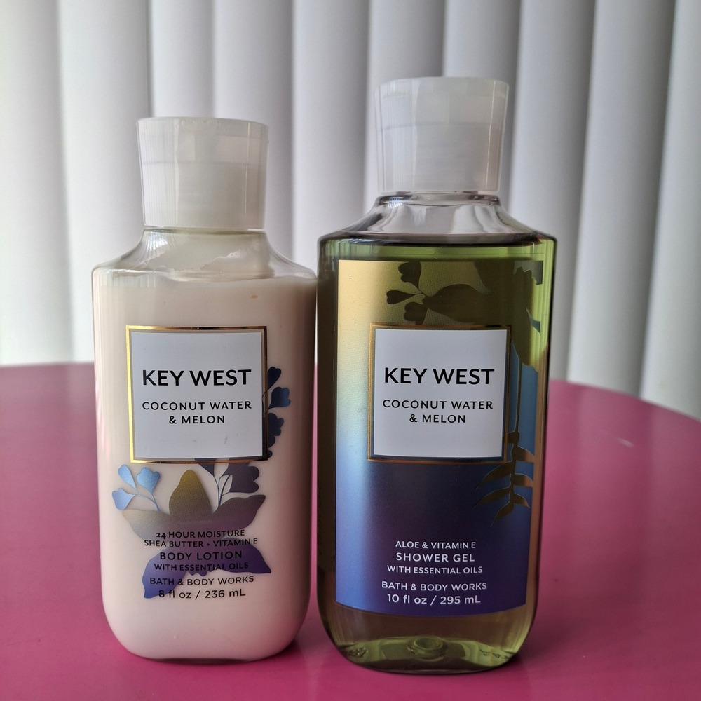 Bath & Body Works KEY WEST Body Lotion & Shower Gel Wash Set of 2